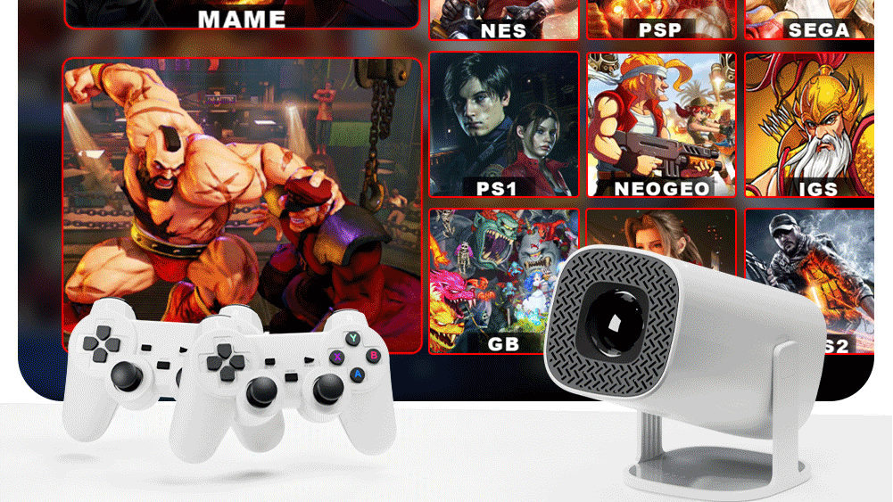 Proyector de juegos Android 11: más de 30 000 juegos y mucho más