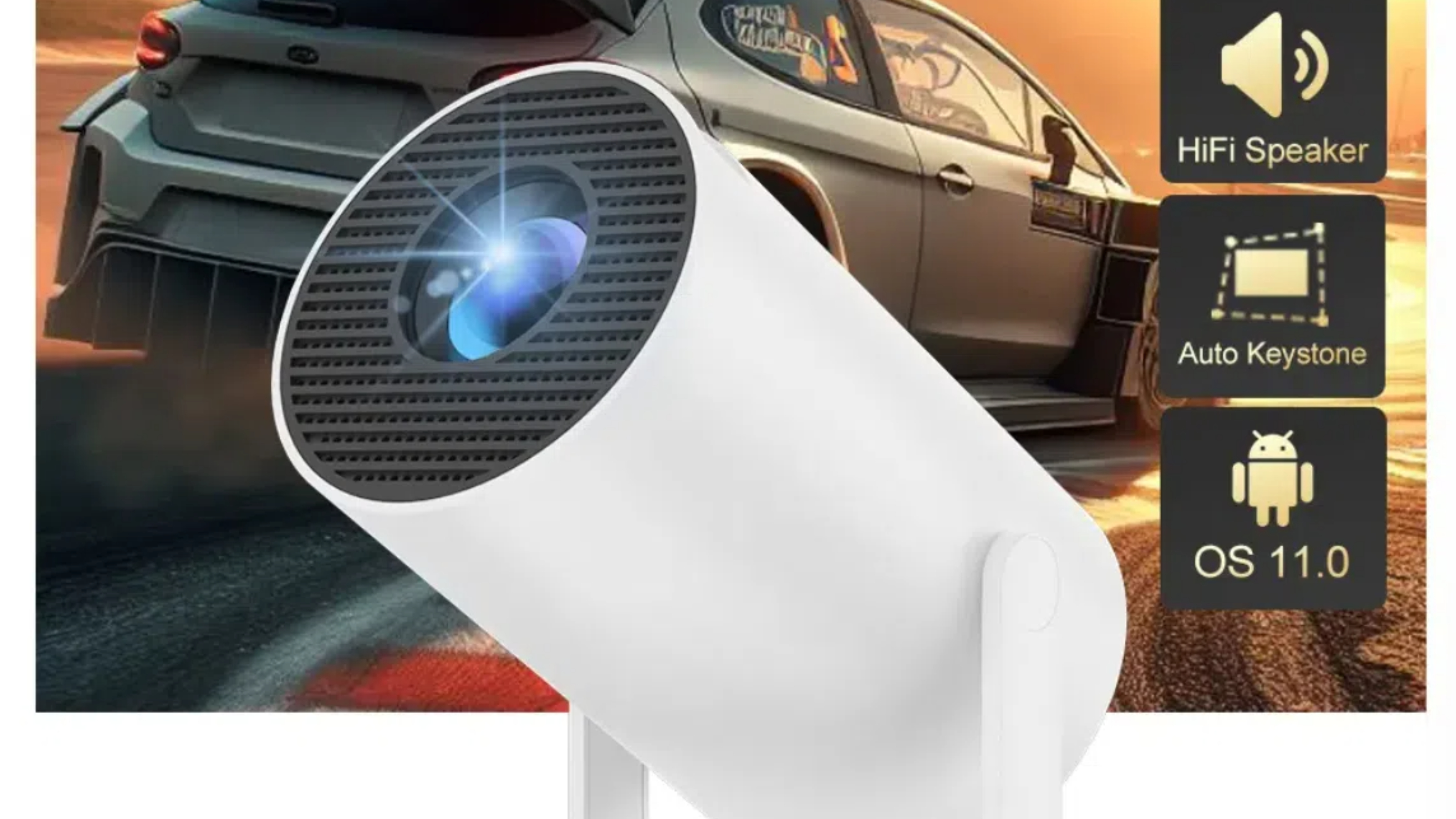 El proyector KTV le ofrece una doble experiencia audiovisual