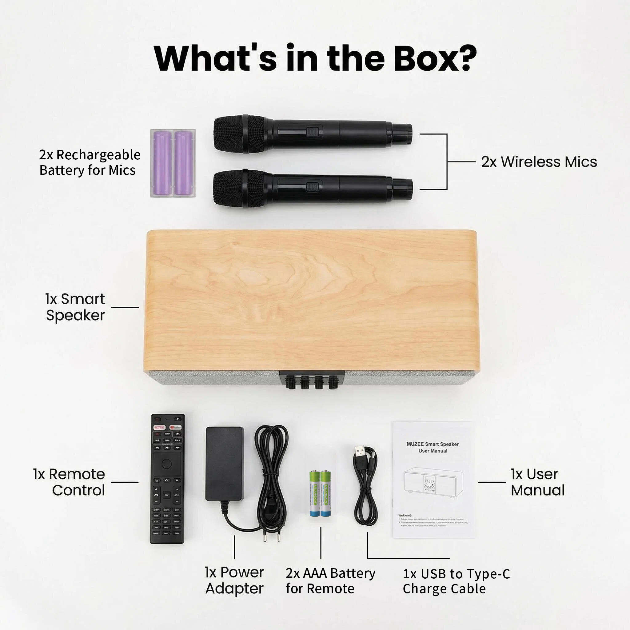MUZEE M10 All-in-One Home Theater & Karaoke System