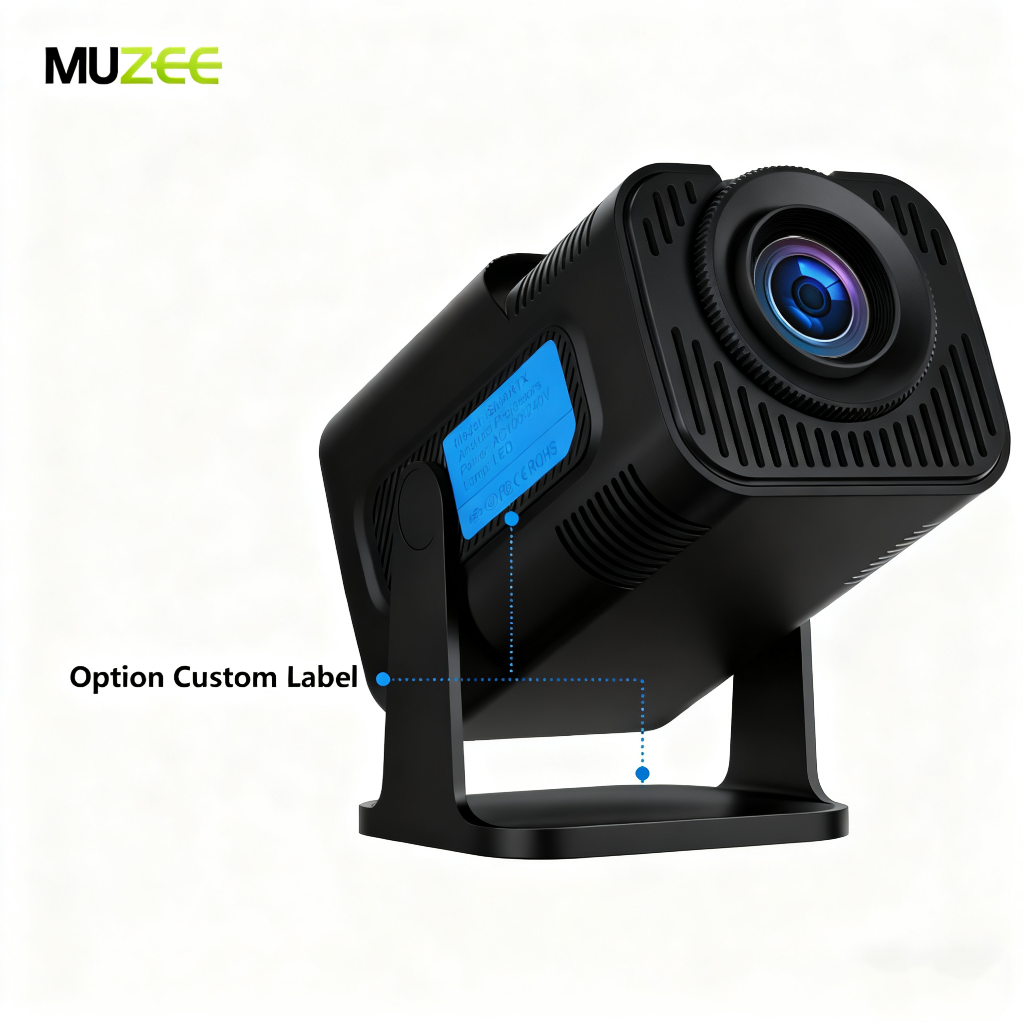 ISMARTX-11S Smart Projector, 720P HD White Wall Projection