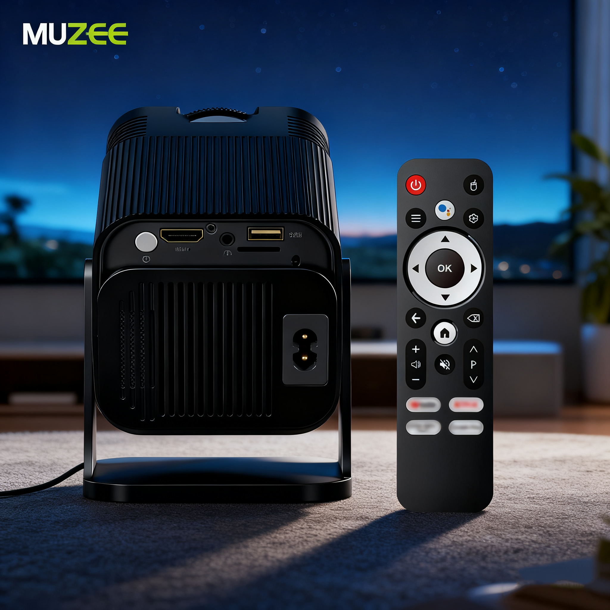 ISMARTX-11S Smart Projector, 720P HD White Wall Projection