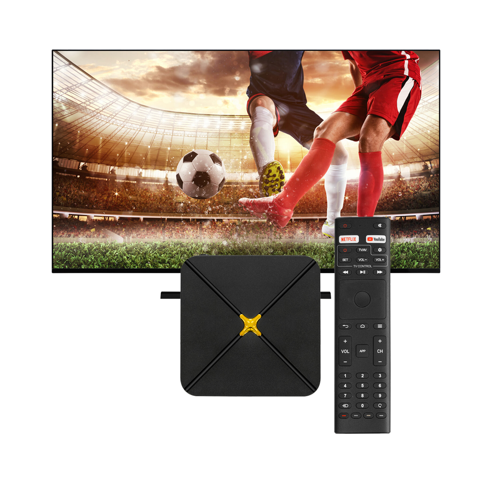 HLQ-PLUS Network TV Box, Amlogic S905X3 Quad-Core 1.8GHz, 2GB DDR4+8GB/32GB/64GB eMMC, Dual-Band WiFi & Bluetooth, 4K@60fps HDR10, Android 9.0-14 Smart Network Media Player