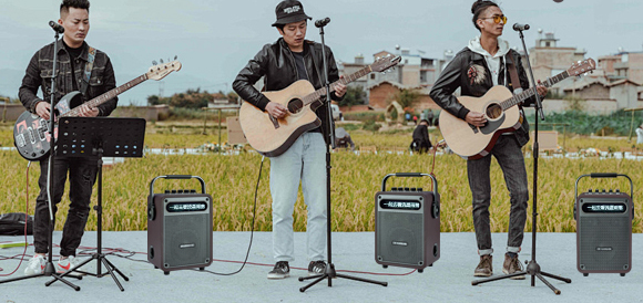 High-Powered Karaoke Speaker with Multi-Functional Capabilities